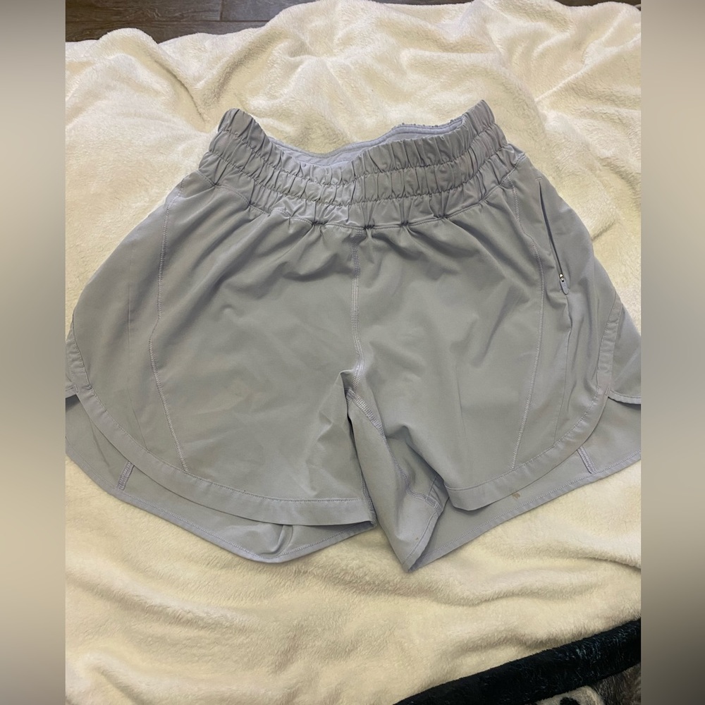 Lululemon Track That Mid-Rise Lined Shorts 5” Pastel blue